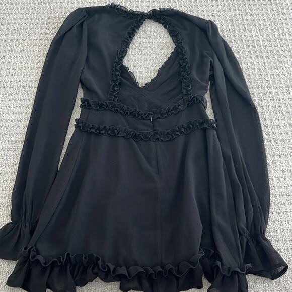 Impeccable pig black lettuce trim mini dress - Picture 3 of 4